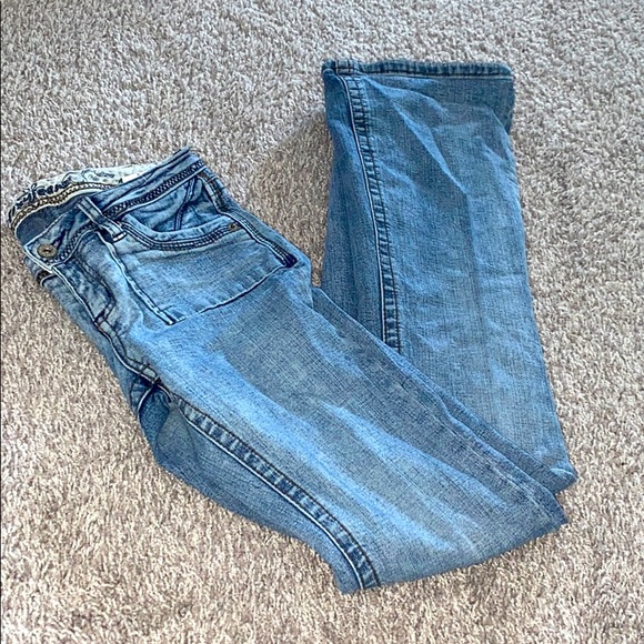 Low rise straight leg jeans Y2K